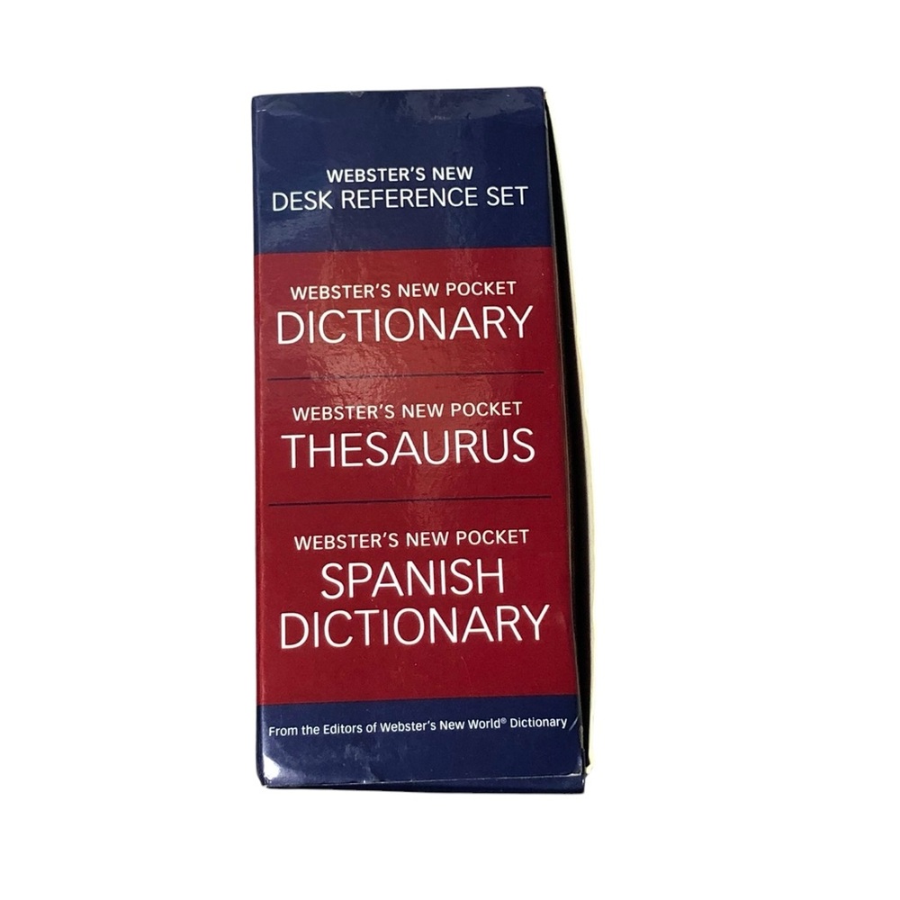 Webster's Pocket size Reference set Dictionary, Thesaurus & Spanish Dictionary - Picture 8 of 8